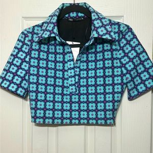 Zara women’s crop collar top